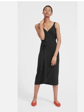 Everlane The Japanese GoWeave Wrap Tie Midi Dress 12 Tank/Strappy Version